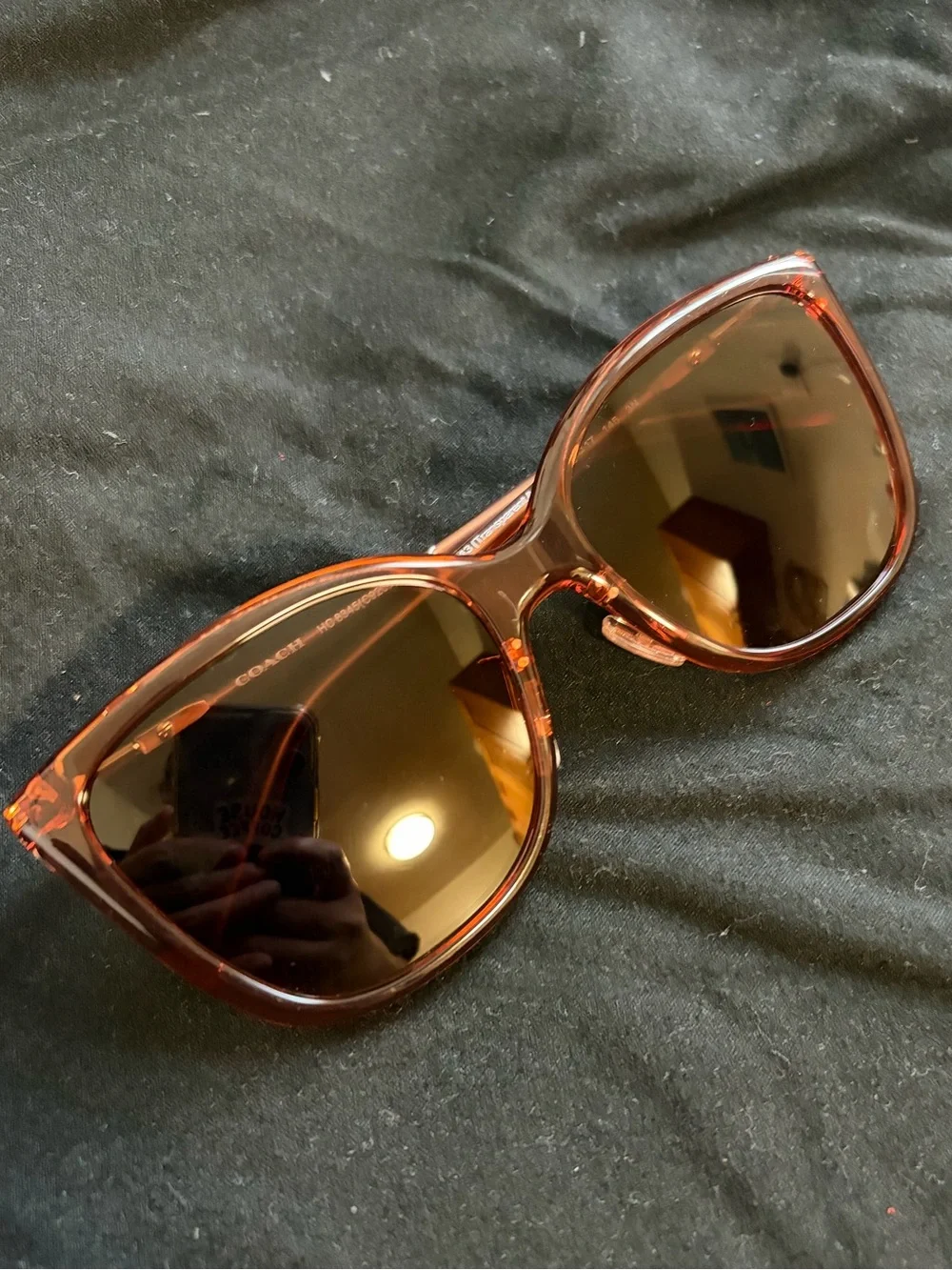 COACH Coach C9206 8345 Sunglasses Transparent Amber